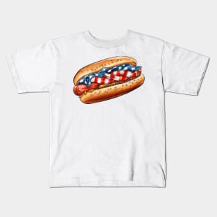 4th of July Hot Dog Kids T-Shirt